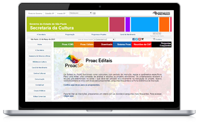 Sistema de Inscrição ProAC-Editais / Pontos de Cultura